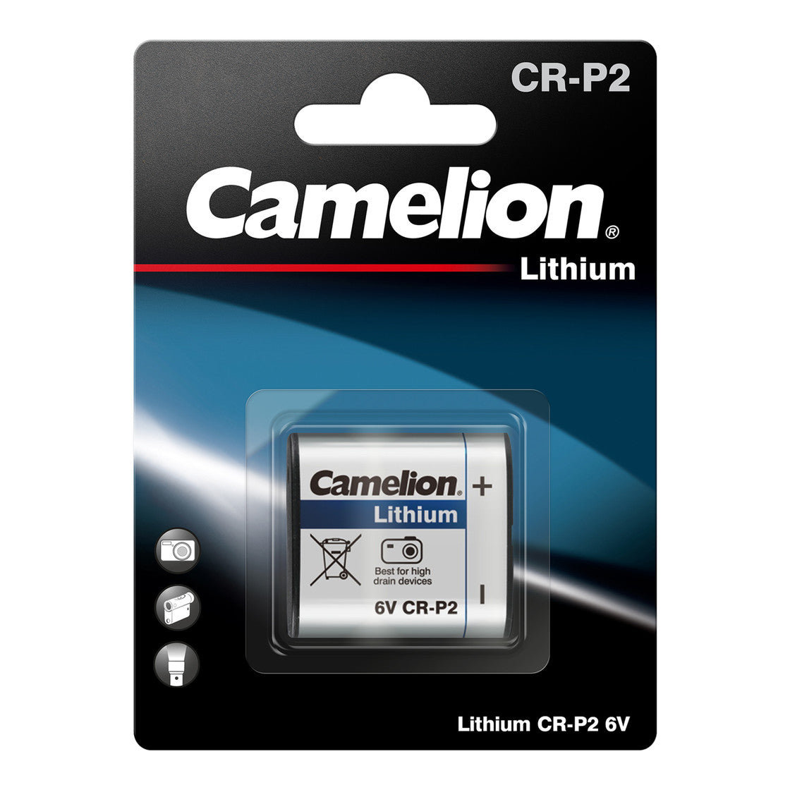 CAMELION Kamera Spezial CR-P2 / 6 Volt / BP1