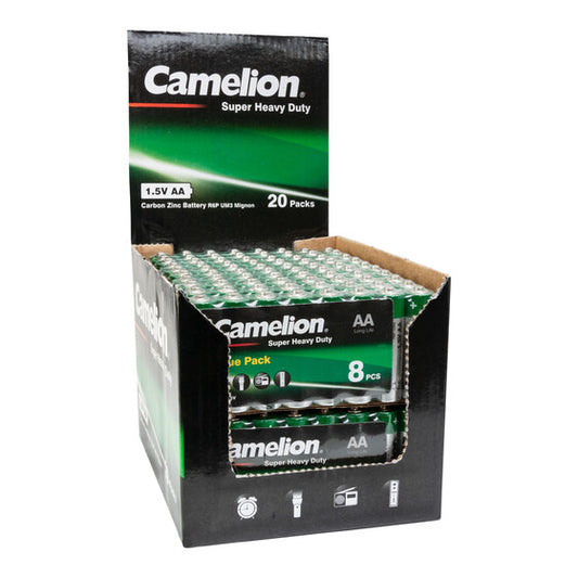 CAMELION R6 AA Grün / SP8 (20 x 8er Shrink in Display)