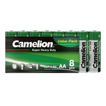 CAMELION R6 AA Grün / SP8 (20 x 8er Shrink in Display)