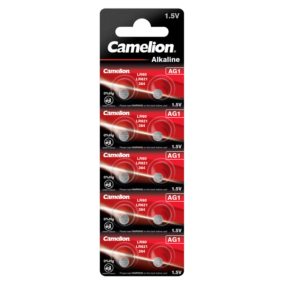 CAMELION Alkaline AG1 / LR60 / LR621 / 364 / BP10