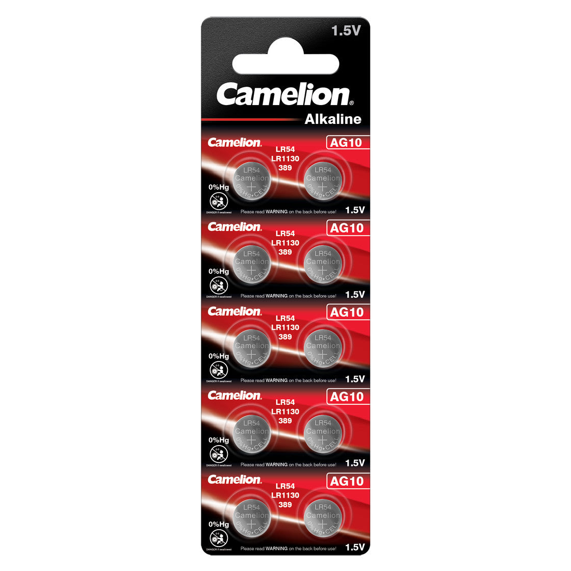 CAMELION Alkaline AG10 / LR54 / LR1130 / 389 / BP10