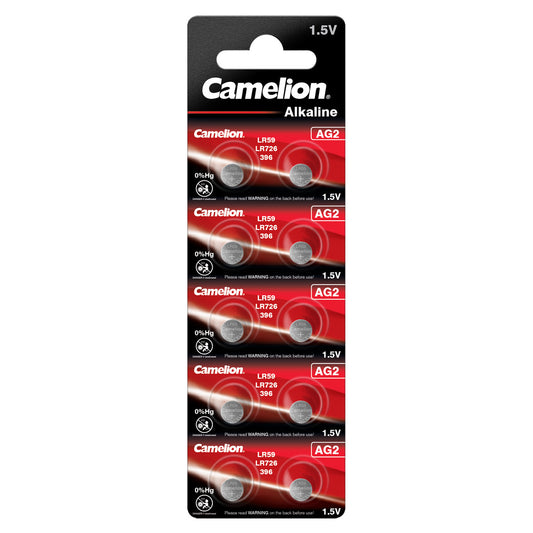 CAMELION Alkaline AG2 / LR59 / LR726 / 396 / BP10