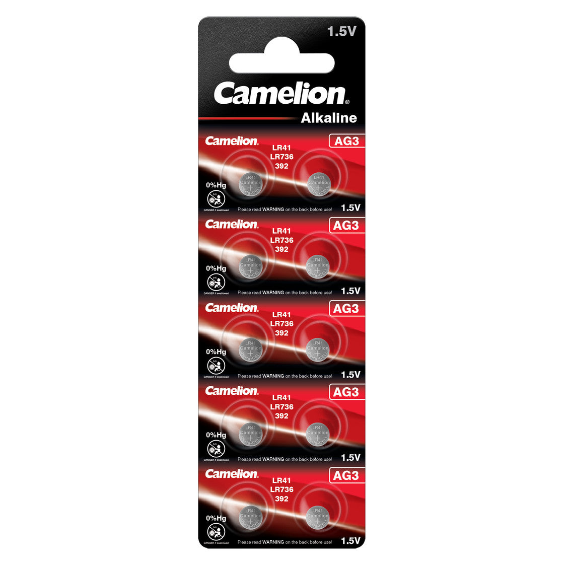 CAMELION Alkaline AG3 / LR41 / LR736 / 392 / BP10