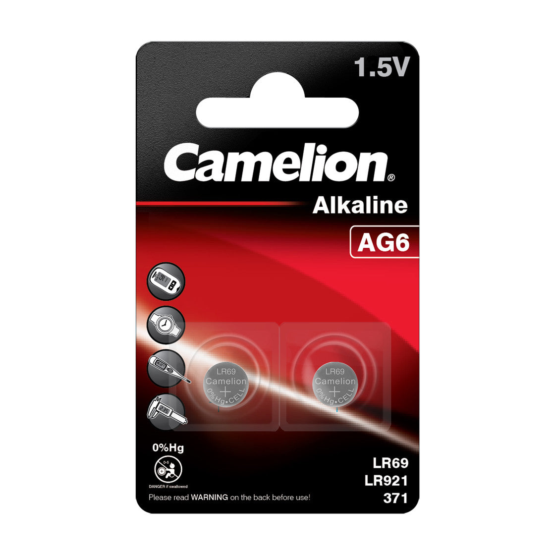 CAMELION Alkaline AG6 / LR69 / LR921 / 371 / BP2