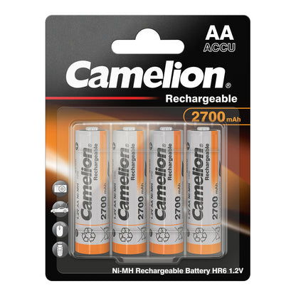 CAMELION HR6 / AA / 2700mAh / 1,2V / BP4  
inkl. Box