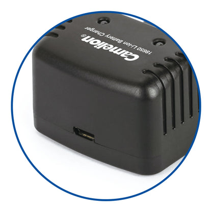 CAMELION 18650 USB Li-Ion Ladegerät inklusive Micro USB Ladegerät, Universal-Ladegerät