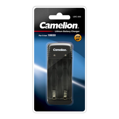 CAMELION 18650 USB Li-Ion Ladegerät inklusive Micro USB Ladegerät, Universal-Ladegerät