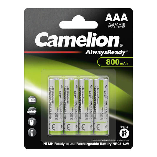 CAMELION NI-MH Always Ready HR03 / AAA / 800mAh / BP4