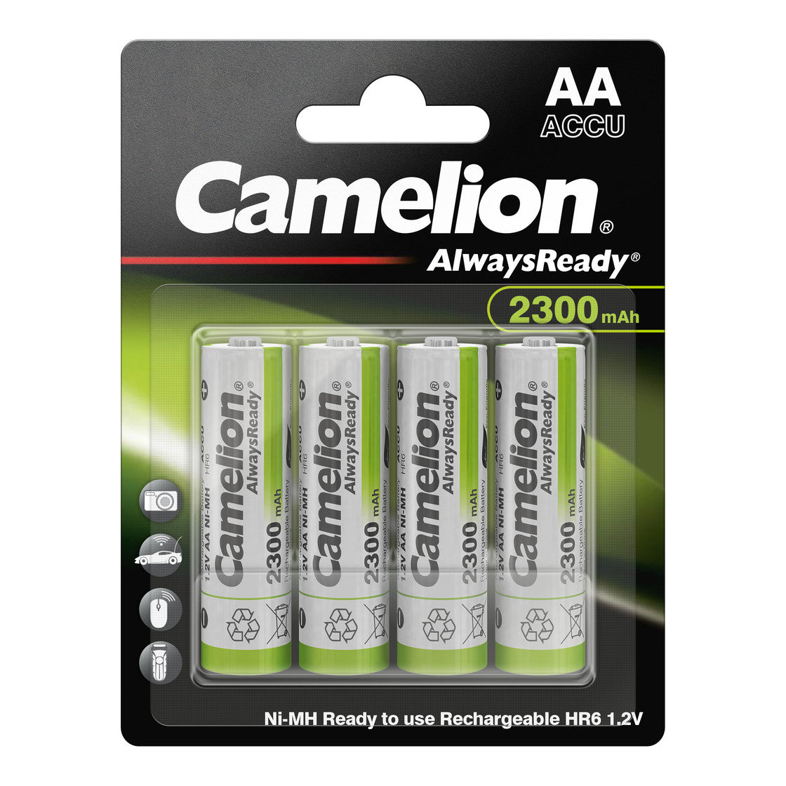 CAMELION NI-MH Always Ready HR6 / AA / 2300mAh / BP4