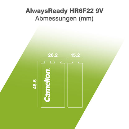 CAMELION NI-MH Always Ready HR6F22 / 9-Volt / 200mAh / BP1