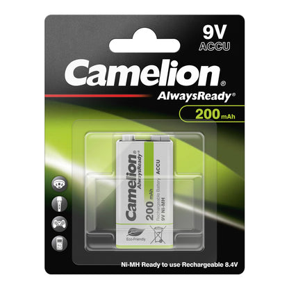CAMELION NI-MH Always Ready HR6F22 / 9-Volt / 200mAh / BP1