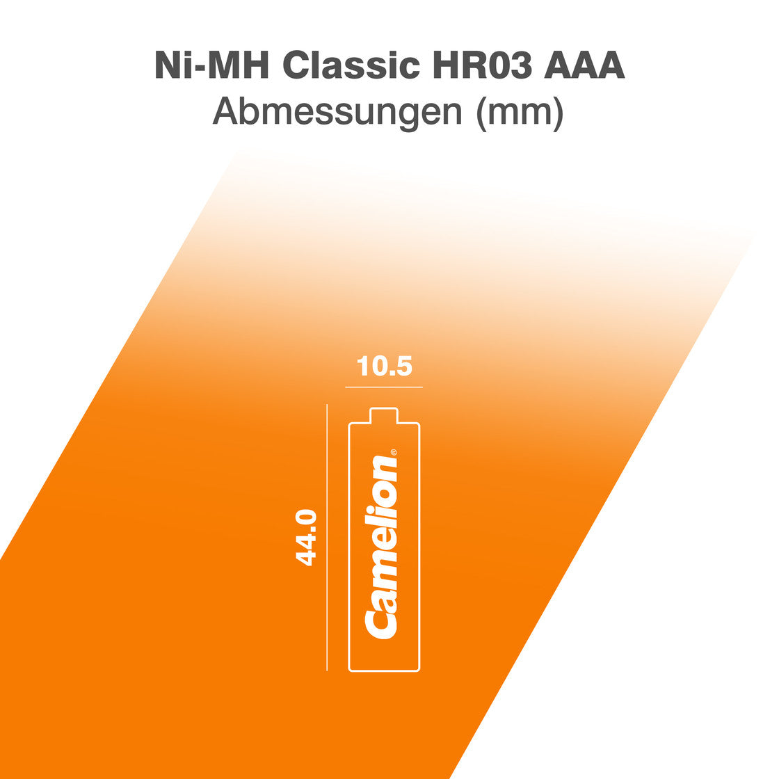 CAMELION NI-MH HR03 / AAA / 600mAh / 1,2V / BP4