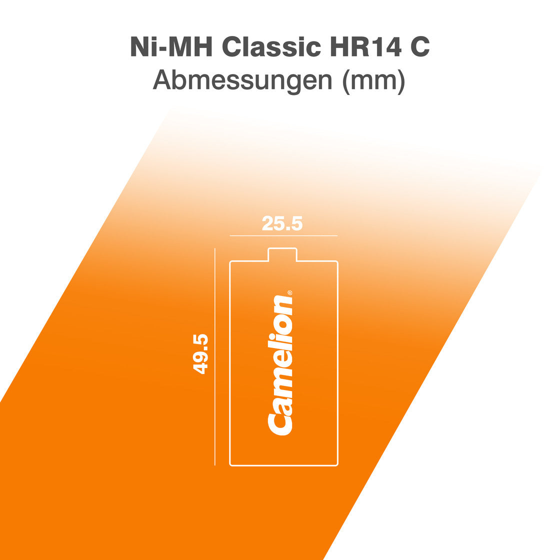 CAMELION NI-MH HR14 / C / 3500mAh / 1,2V / BP2