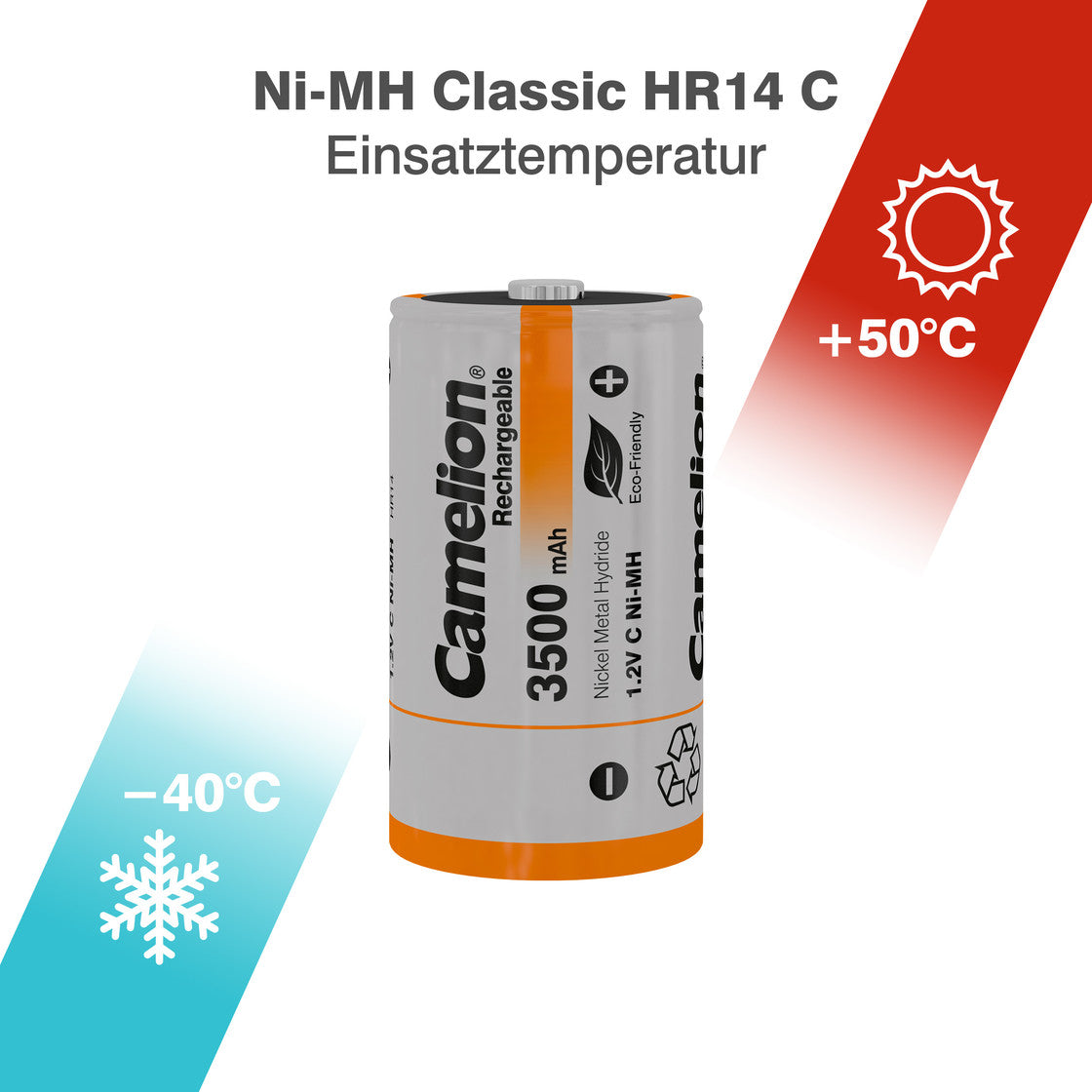 CAMELION NI-MH HR14 / C / 3500mAh / 1,2V / BP2