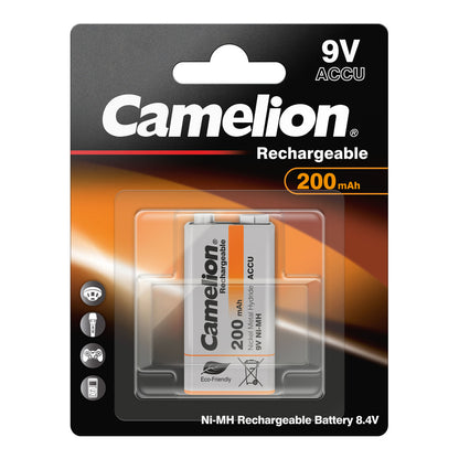CAMELION NI-MH HR6F22 / 9-Volt / 200mAh / BP1