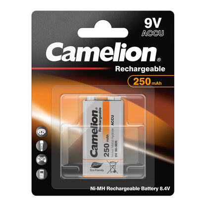 CAMELION NI-MH HR6F22 / 9-Volt / 250mAh / BP1