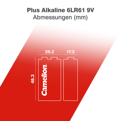 CAMELION Plus Alkaline 6LR61 9 Volt Block / BP1