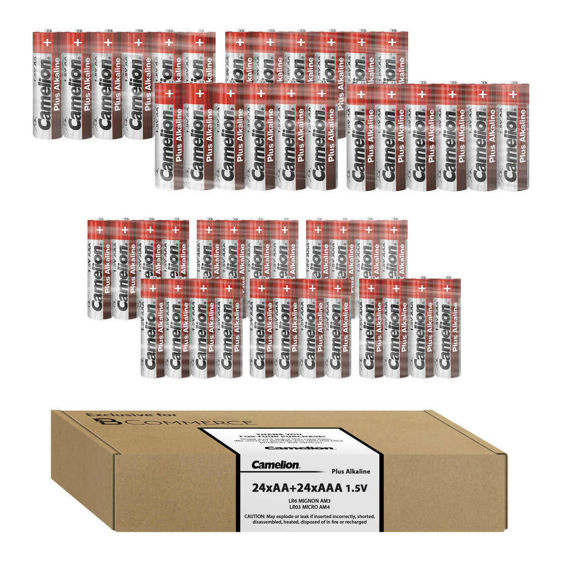 CAMELION Plus Alkaline 24x AA + 24x AAA FPA-CB48-01