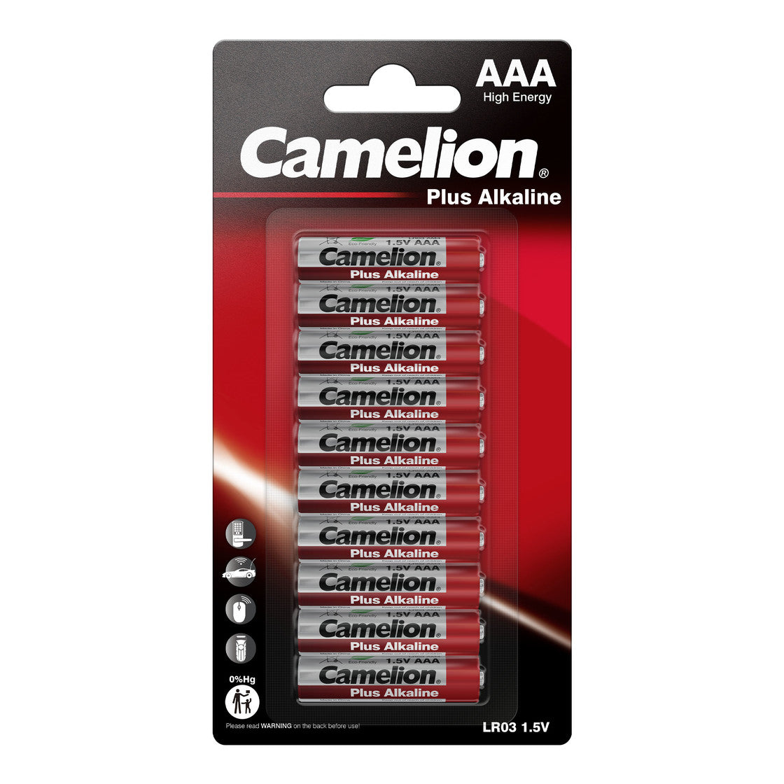 CAMELION Plus Alkaline LR03 AAA / BP10 1250mAh