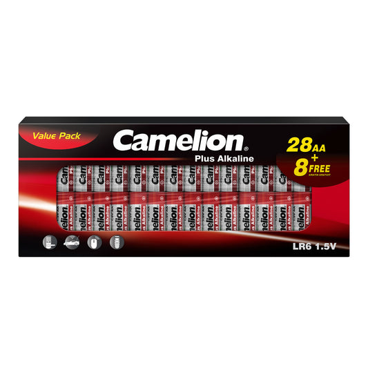 CAMELION Plus Alkaline LR6 / AA CB36 (28+8 FREE)